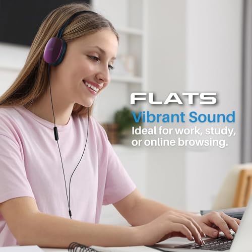 JVC Flats Foldable On-Ear Wired Headphones – Exceptional 30 mm Audio Drivers for Immersive Sound Quality – Ultra-Soft Comfort Ear-Pads for Prolonged Wear – Robust Steel Headband for Durability – Lightweight & Travel-Friendly Design Ideal for Gaming, PC, and Laptops – Enhanced Compatibility with 3.5 mm Slim Plug – Enjoy Deep Bass and Superior Noise Isolation for Extended Listening Sessions