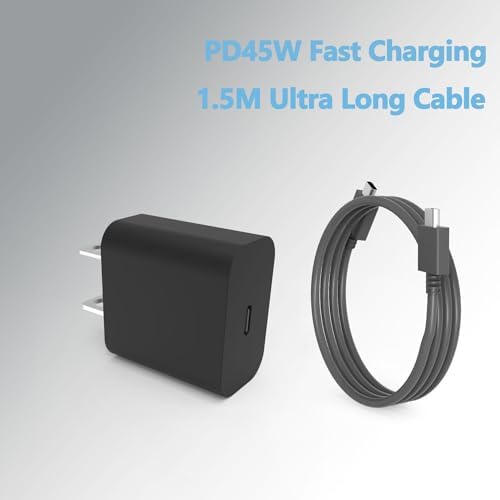 Ultimate 45 W Fast Charger for Samsung Galaxy Tab S9 Series & S24 Ultra – Includes 3.3 Ft Charging Cable for Unmatched Speed – Sleek, Lightweight Design with Overheat Protection for Safe, On-the-Go Charging – Ideal Power Solution for Home and Office Use