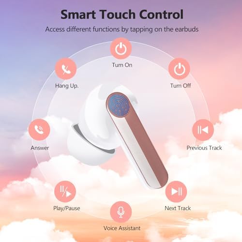 Next-Gen Wireless Earbuds 2025: Bluetooth 5.4 Technology for Ultra-Fast Connectivity, Immersive 3 D Stereo Sound, Advanced ENC Noise Cancellation, and 48-Hour Playtime – IPX7 Waterproof Design for Active Lifestyles, LED Battery Indicator, Universal Compatibility for Effortless Pairing – Redefine Your Sound Experience Today!