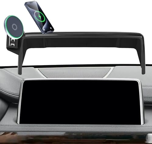 Car Phone Holder for 2024 2025 BMW The X5/X6/2023-2025 X7 Accessories Apply to 14.9 Inch Screen 15W Fast Wireless Charger Screen Fixed Clip Cell Phone Mount Hands-Free 360 Degree Rotation – Enhanced Compatibility and Speed
