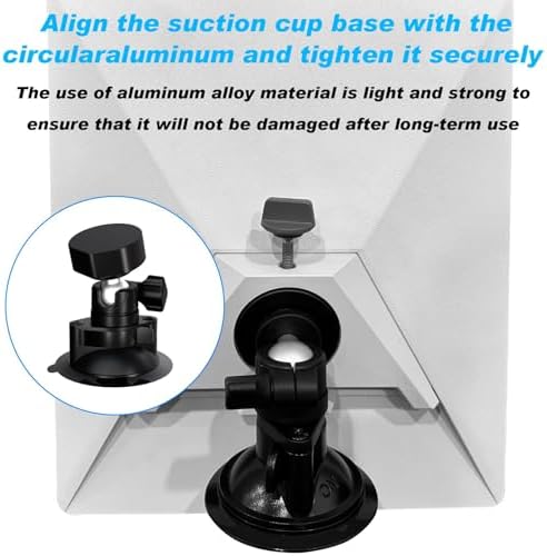 Starlink Mini Mounting Solution: Heavy-Duty Suction Cup Car Mount with Adjustable Angle for Optimal Satellite Connectivity on RVs and Boats – Ultimate Travel Accessory for High-Speed Internet Access