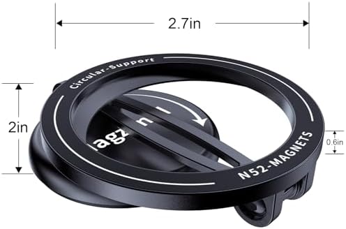 15 W Fast Wireless Magnetic Car Charger with 360° Rotatable Phone Mount – Premium Zinc Alloy Hands-Free Holder for Effortless Driving Convenience and Enhanced Smartphone Compatibility