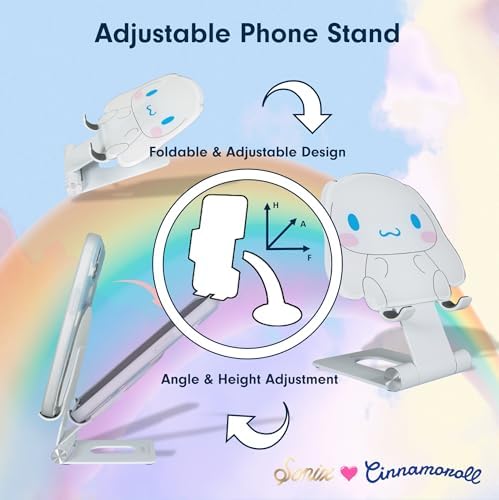 Sonix x Sanrio Character Phone Stand | Adjustable Cell Phone Holder, Desk Stand, Dock | Hello Kitty Classic – Enhanced Compatibility and Speed