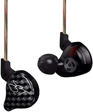 KZ ZST Dynamic Hybrid Dual Driver Earbuds – Exceptional Audio Clarity & Ergonomic Comfort for Music Lovers – Black Wired Headphones with Integrated Mic for Seamless Connectivity – Perfect for Gym, Commute, and Home Use – Durable Design for Longevity and Enhanced Compatibility with Smartphones & Laptops