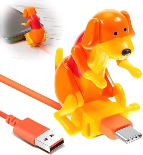 Playful Dog Humping USB Charger – Fast Charging Cable for i Phone & Type-C Devices – Whimsical Gift for Dog Lovers – Lightweight, Durable & Travel-Ready Design for Effortless Power – Add Humor to Your Charging Experience with this Unique Accessory