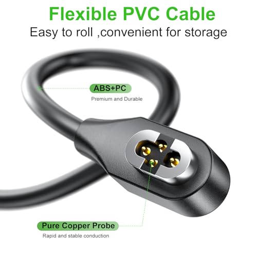 Charging Cable Compatible with SHOKZ OpenSwim Pro S710,Open-Ear Headphones Magnetic USB 4-Pin Charger Cord Cable for Shokz OpenSwim Pro S710(2Pack, 3.3ft) – Enhanced Compatibility and Speed