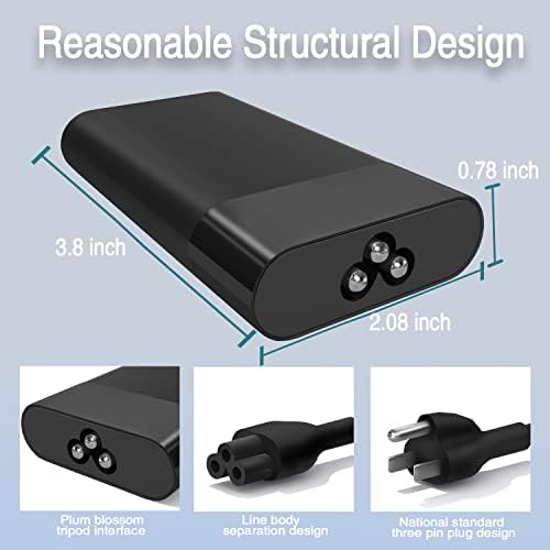 Efficient 65 W USB-C Laptop Charger for HP Spectre, Envy, Elitebook & Chromebook – Fast Charging Power Adapter with Universal Compatibility for Travel & Home Use – Optimized for Performance & Safety