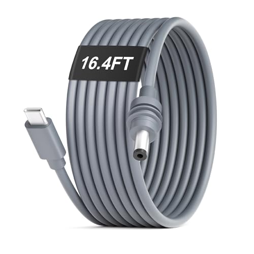 Starlink Mini USB C to DC Power Cable – 6.6 FT (2 M) 18 AWG Fast Charging Cord for Enhanced Outdoor Connectivity – Compatible with Anker 737 Power Bank – 20 V 5 A, 100 W+ PD Power Source – Streamlined Power Solution for Laptops, Tablets, and More