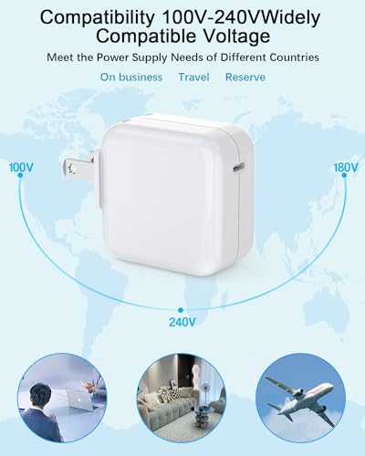30 W USB-C Fast Charger for Mac Book & i Phone – Universal Power Adapter for Enhanced PD 3.0 Charging – Compact Travel Design with Overcurrent Protection – Safe Power Supply for Apple Devices – Ideal Replacement Charger for Mac Book Air & Pro – Versatile Compatibility with i Pad Pro, Air, Mini – Foldable & Lightweight for On-the-Go Use – Efficient Charging Block with Flame-Resistant Materials – Perfect for Modern Professionals Seeking Reliability – Get High-Speed Power Anywhere with Built-In IC Technology – Experience Ultimate Convenience with a Charger That Fits in Your Bag – Comprehensive Safety Features Certified by UL/CE/FCC – Your Go-To Solution for Fast and Safe Charging of All USB-C Devices.
