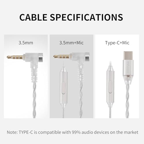 Unleash Superior Sound Quality with Hzsound White Snow In-Ear Monitors – Premium Wired Earbuds Featuring Advanced 10 MM LCP+PU Diaphragm for Unmatched High-Resolution Audio – Perfect for Musicians, Singers, and Gamers Demanding Studio-Grade Performance and Comfort – Durable Resin Drip Design for Long-lasting Use and Universal Device Compatibility