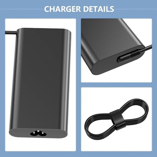 High-Performance 180 W Ga N Charger Adapter for Dell Precision 7680, 7670, 7770, 7780 – Ultra-Fast and Versatile AC Power Supply with 19.5 V 9.23 A Output – Compatible with Multiple Models Including 7510 to 7550 – Ideal for Professionals Seeking Reliable Power Solutions – Includes US Power Cable for Instant Use