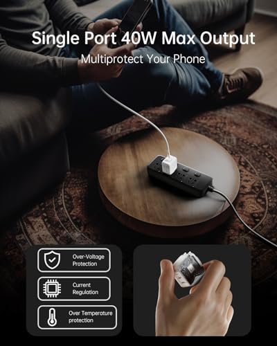 Power Up Your Devices with the 40 W Dual Port USB C Fast Charger Block – Compact Ga N Wall Plug for i Phone 16/15 Pro/Max, Samsung Galaxy, Pixel, & i Pad – Enhanced Speed & Safety Features for Ultimate Charging Efficiency