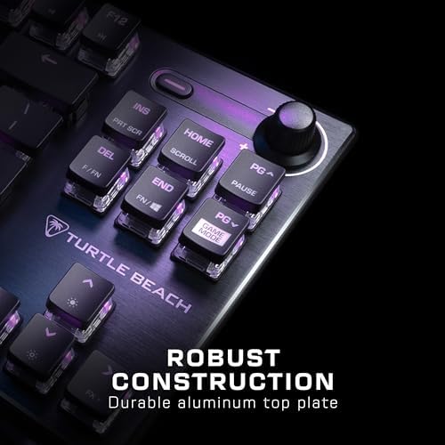 Experience Unmatched Gaming Precision with Turtle Beach Vulcan TKL Tenkeyless Mechanical Keyboard – Linear Titan Switch, Customizable AIMO RGB Lighting, Durable Aluminum Build, and Portable USB-C Connectivity for Ultimate Performance and Style