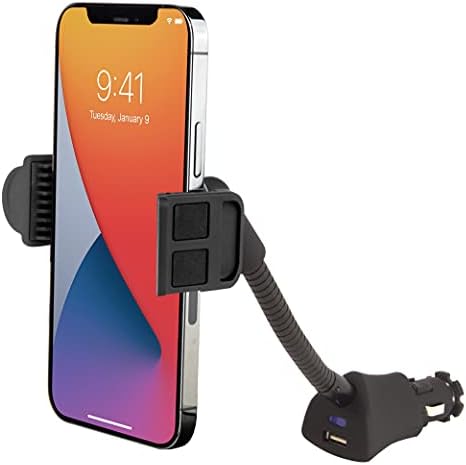Scosche HDVM 3-in-1 Universal Cell Phone Mount: Versatile Suction Cup Holder for Windshield, Dashboard, and Vent – Compatible with i Phone 16/15/14/13/12 & Smartphones Up to 3.5 Inches – Enhanced Stability for Safe Hands-Free Use