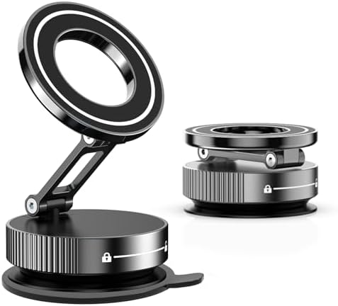 Revolutionary 360° Magnetic Phone Holder with 96+ LBS Suction Power – Unmatched Stability for i Phone 16/15/14/13 – Hands-Free Mounting for Car, Gym, and Shower – Versatile Accessory for Effortless Device Management – Ideal for Daily Use and Seamless Navigation