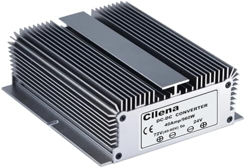 Cllena 40-90 V to 24 V Waterproof Voltage Regulator – High-Performance 10 A Buck Converter for Golf Carts and LED Lighting – Reliable Power Management for Outdoor Applications and Enhanced Device Longevity