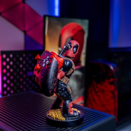 Exquisite Gaming: Marvel: Deadpool 3 ‘Bringing Up The Rear’ Repaint – Cable Guys Original Controller & Phone Holder, Collectible Device Stand, Figure – Enhanced Compatibility and Speed
