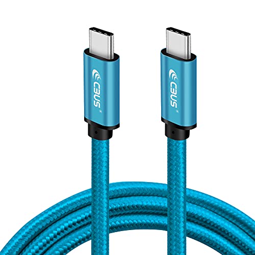 CBUS 10 ft USB-C to C Fast Charging Cable – Heavy-Duty Braided Cord for i Phone 16/15/Pro/Max/Plus & Android Devices – Superior Durability & Super Speed USB-C Charger in Stylish Purple – Unmatched Flexibility for Home & Travel Use