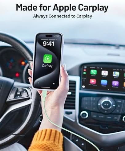 Enhance Your Driving Experience with the 3-Pack MFi Certified Car Play Cable for i Phone 15/16 Series – 6 FT Fast Charging & Durable USB-C Connection for Effortless Navigation and Hands-Free Communication