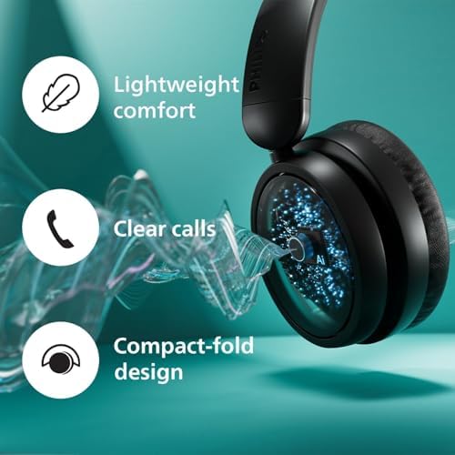 Immerse Yourself in Premium Sound with Philips H8506 Over-Ear Bluetooth Headphones | Unmatched Noise Cancellation & 60-Hour Battery Life | Ultra-Lightweight Comfort with Plush Ear Cushions | Dual Device Connectivity for Seamless Listening | Hi-Res Audio Quality in Sleek Black Finish | Perfect for Audiophiles and Everyday Use