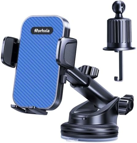 [Military-Grade 3-in-1 Purple Phone Holders for Your Car, [2025 Most Stable and Flexible Suction Cup] Vent Dashboard Windshield Cell Phone Mount Car Fit for All Phones, iPhone, Samsung – Enhanced Compatibility and Speed