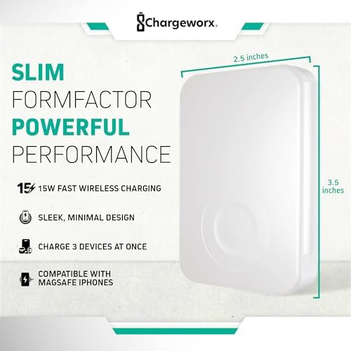 Effortless Charging: 3-in-1 Foldable Wireless Charger Station in Blush Pink – 15 W Fast Charging for i Phone, Samsung, Smartwatches & Headphones – Compact, Portable Design with Magnetic Alignment for Ultimate Convenience and Safety