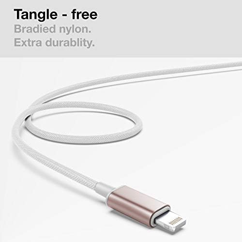 Thore V110 MFi Certified Braided Lightning Earbuds for i Phone – Sweat & Water-Resistant In-Ear Headphones with Built-in Mic and Volume Control – Perfect for Active Lifestyles and Seamless Connectivity with i Phone 12/13/14 Pro Max – Stylish Red Design for Enhanced Durability and Comfort