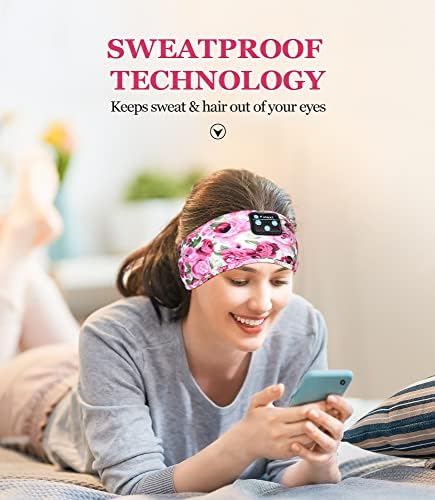 Fulext Bluetooth Sleep Headphones Headband – Ultimate Comfort for Side Sleepers, Thin HD Stereo Sound Quality – Ideal for Insomnia Relief and Travel Convenience – Perfect Gift for Men and Women – Enhanced Compatibility, Long-Lasting Battery Life for All Night Relaxation