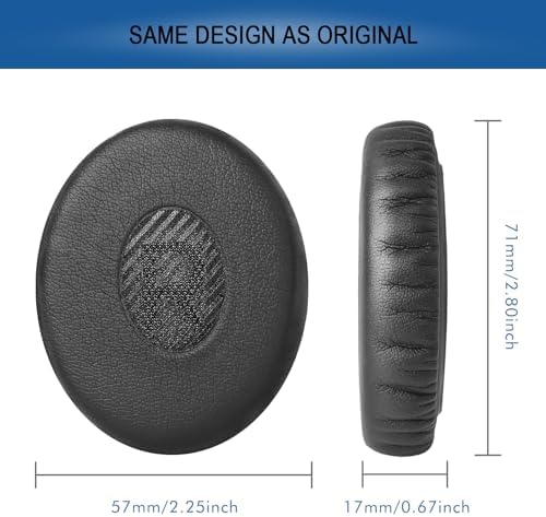 Ultimate Comfort Replacement Ear Pads for Bose OE2 Headphones | GVOEARS Premium Memory Foam Cushions for OE2, OE2 i, Sound True & Sound Link Models | Durable Black Earpads for Enhanced Listening Experience & Long-lasting Quality