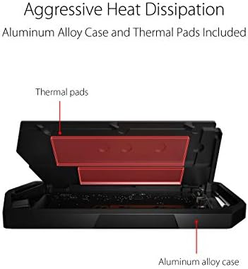 ASUS ROG Strix Arion White M.2 NVMe SSD Enclosure – Ultra-Fast USB 3.2 Gen 2 Type-C (10 Gbps) with Dual Cable Options & Thermal Pads for Optimal Cooling – Effortless Installation for PCIe 2280/2260/2242/2230 M Key/B+M Key SSDs – Perfect for Gamers and Professionals Needing Speed and Portability
