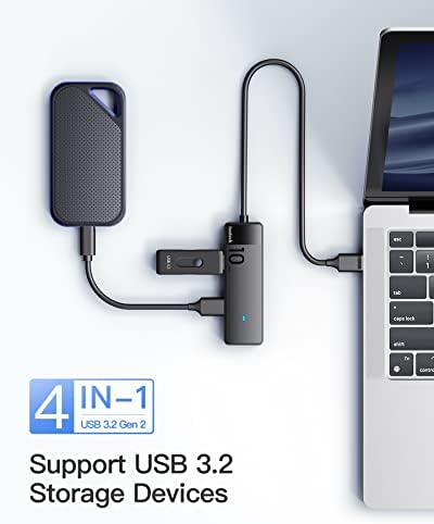 Inateck 10-in-1 USB C Docking Station – Ultimate 4 K 60 Hz HDMI Hub with RJ45 Ethernet and 100 W Power Delivery for Seamless Device Connectivity on Windows, Mac, and Linux – Optimize Your Workspace and Boost Productivity