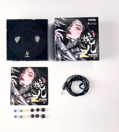 Transform Your Audio Realm with Wan’er S.G 2 Hi-Fi In-Ear Monitors – Cutting-Edge 10 mm Dynamic Drivers, Ergonomic Comfort, and Detachable Tangle-Free Cable for Gamers and Audiophiles (White-3.5 mm) – Premium Sound Clarity, Ultimate Durability, and Versatile Compatibility for Gaming and Music Lovers