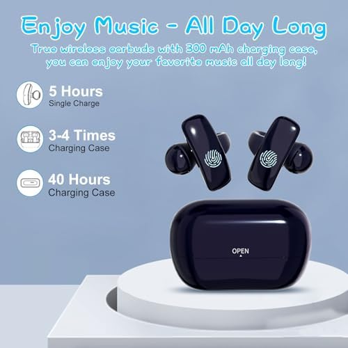 BANIGIPA Kids Bluetooth 5.4 Open Ear True Wireless Earbuds – Ultra-Lightweight Headphones with Safe 85 d B Volume Control for Young Listeners – Perfectly Designed for School, Travel & Clear Communication with Built-in Mic