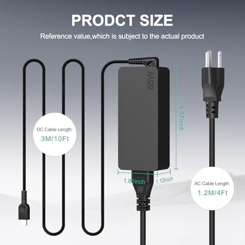 Premium 65 W USB-C Fast Charger for Lenovo Laptops – 14 ft Extended Cable for Yoga, Think Pad, and Chromebook – Global 100-240 V Compatibility – Ultimate Power Delivery for Home, Office, and Travel – Reliable Charging Solution for All Devices with Enhanced Flexibility and Performance