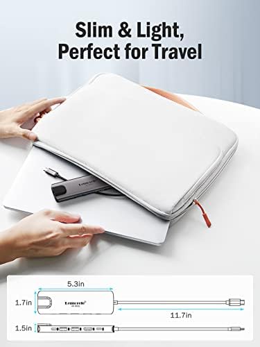 Enhance Your Workflow with Lemorele 9-in-1 USB C Hub Multiport Adapter – Gigabit Ethernet, 100 W PD Fast Charging, 4 K HDMI Output, 3 USB 2.0 Ports, 5 Gbps USB C Data Transfer, SD/TF Card Reader – Perfect Docking Station for Mac Book, Lenovo, HP & Dell Laptops