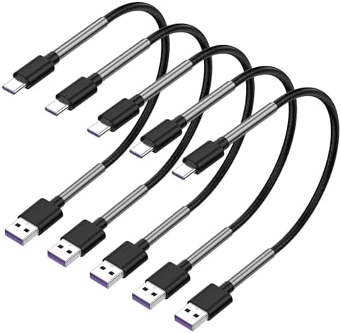 Cyven Premium 3 ft USB Type C Cable Duo Pack – Fast Charge & Data Transfer Cord, Durable TPE Construction, Compatible with Samsung Galaxy A Series, LG V Series, and More – Stylish Pink Design for Enhanced Performance and Versatility