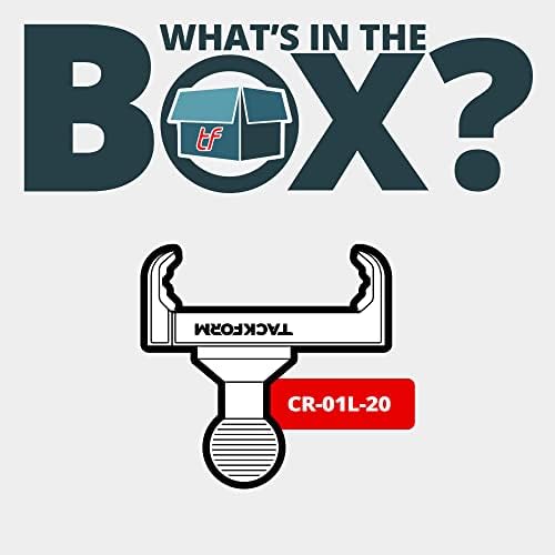 Tackform Enduro 20 LITE Premium Phone Holder – Heavy-Duty Aluminum Mount with Spring Tension for Trucks, Fleet Vehicles, and Off-Road Adventures | 20 mm Ball for Universal Device Compatibility and Quick Access