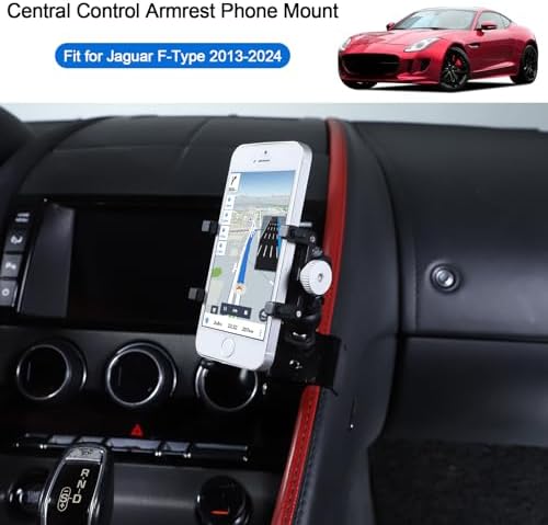 Daeiclru Jaguar F-Type Central Console Phone Mount (2013-2024) – Ultimate Hands-Free Cell Phone Holder for Enhanced Safety, Effortless Installation, and Adjustable Viewing Angles – Durable Automotive Accessory for Effortless Integration and Daily Use