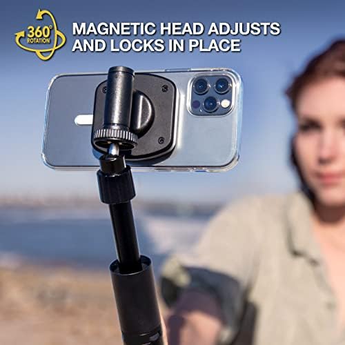 Transform Your Driving Experience with the Scosche MP2 FM-XCES0 Magic Mount Pro2 – Universal Flush Magnetic Car Mount Compatible with Mag Safe, i Phones, Galaxy, Pixel & All Smartphones – Effortless Hands-Free Access and Enhanced Stability for Safe Navigation