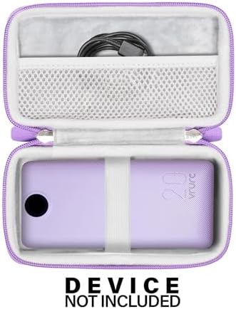 Premium VRURC Portable Charger Case – 20000 m Ah Fast Charging Power Bank with Dual USB-C Ports, Lightweight Shockproof Design in Elegant Purple – Ultimate Compatibility for On-the-Go Power Solutions