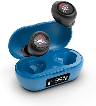 SOAR NBA True Wireless Earbuds v.7 – Oklahoma City Thunder Edition: Ultimate Freedom and High-Fidelity Sound for True Fans Featuring Bluetooth 5.0 Connectivity and Ergonomic Comfort for All-Day Listening Enjoyment