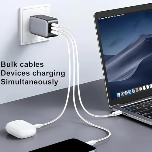 Weishan 20-Pack USB C Fast Charging Cables – Premium 48 W PD Power Delivery Cords, 3.3 ft Length for Enhanced Device Compatibility and Speed, Ideal for i Phone, i Pad, Laptops, and More – Durable Multipack for Home, Office, and Travel Charging Solutions