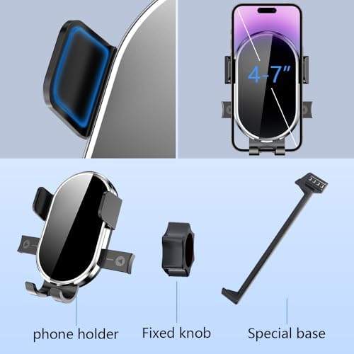 Premium Adjustable Car Phone Holder for Toyota Tundra (2022-2025) & Sequoia (2023-2025) – Ultimate Dashboard Mount for Enhanced Navigation & Safety – Tool-Free Installation, Durable Design, and Optimal Viewing Angles