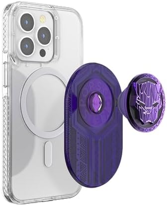 Mag Safe-Compatible Pop Grip with Wireless Charging – Gold Lutz | Enhanced Stability for One-Handed Use, Kickstand Functionality, and Secure Attachment for Ultimate Phone Protection