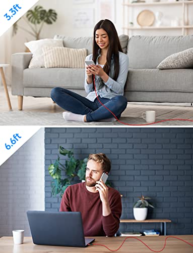 USB C to USB C Magnetic Charging Cable[3-Pack, 3.3ft/6.6ft/6.6ft], Aripps 60W/3A Fast Charging USB Type C Charger Cord Compatible with Samsung Galaxy S21/S21+ Ultra 5G, S20/S20, Pixel & More (Red-60W) – Enhanced Compatibility and Speed