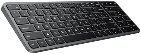 Transform Your Typing Experience with the i Clever BK20 Bluetooth Keyboard – Multi-Device Rechargeable Wireless Keyboard with Numeric Keypad for Mac, Windows, i Pad & Tablet – Compact, Lightweight Design for Ultimate Portability and Enhanced Compatibility