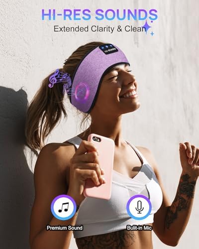 Bluetooth Sleep Headphones with Integrated Sleep Mask – Ultimate Wireless Earbuds for Peaceful Nights and Active Days | Perfect for Travel, Meditation, and Workouts – Superior Comfort and Sound Quality for Insomnia Relief and Focused Relaxation