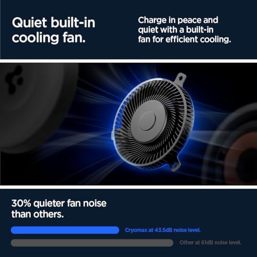 Revolutionize Your Drive with Spigen One Tap Pro 3 Cryomax: Fast Wireless Mag Safe Car Charger with Noiseless Cooling for i Phone 16, 15, 14, 13, & 12 Series – Ultimate Compatibility & Quick Charge Efficiency for On-the-Go Power