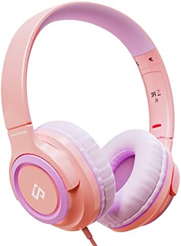Safe & Stylish INFURTURE Kids Wired Headphones with Microphone – 94 d B Volume Limiting for Hearing Protection – Lightweight On-Ear Design Perfect for School, Travel & Home – Compatible with Tablets, Smartphones, PCs, and Kindles – Ideal Audio Experience for Boys and Girls