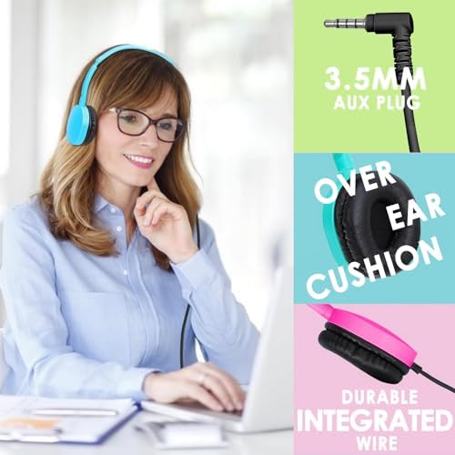 Classroom-Ready 10 Pack Kids Headphones – Ultra-Comfortable & Robust Earbuds for Students, Toddlers, and Teens – Superior Sound Quality & Multi-Device Compatibility – Perfect Headphone Set for Enriching Educational Engagement